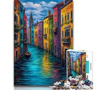 Venice, Italy Jigsaw Puzzles for Adults 1000,for Educational Game Challenge Toy for Is Ideal As A Gift for The Whole Family 38x26cm
