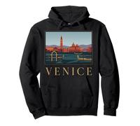 Venice Italy Old Town Europe Canal Gondola Skyline Graphic Pullover Hoodie