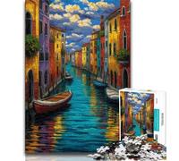 Venice, Italy Puzzles for Teenagers Teens 1000pc Puzzle,Decompressing Intellectual Educational Toy Secret Santa Gifts 50x75cm