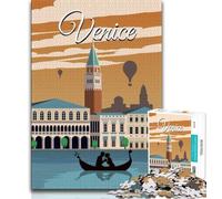 Venice Italy Travel Art Jigsaw Puzzles for Adults 1000,for Educational Game Challenge Toy for Is Ideal As A Gift for The Whole Family 38x26cm