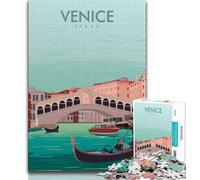 Venice Italy Travel Print Jigsaw Puzzles for Adults 1000 Pieces,Challenging Game And Family Play for Is Ideal As A Gift for The Whole Family 38x26cm