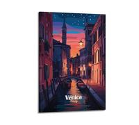 Venice Italy Vintage Travel Posters Art Canvas Painting Decor Wall Print Photo Home Modern Decoratives 16x24inch(40x60cm)