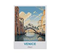 Venice Italy Vintage Travel Posters,Tin Sign Vintage Wall Poster Retro Iron Painting Metal Plaque Sheet for Bar Cafe Garage Home Gift Birthday Wedding(20x30cm)8x12 inch-CA13
