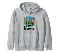 Venice Italy Zip Hoodie