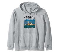 Venice Italy Zip Hoodie