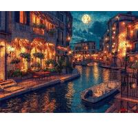 Venice Night View Puzzle - 5000 Piece Jigsaw Puzzles for Adults - The Back Features Printed Letter Guides - and The Pieces fit Together Snugly - Wooden Puzzles for Adults 61.6 X 41.5 Inch s7h-205