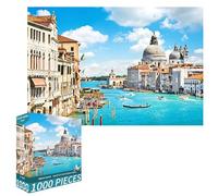 Venice Puzzles 1000 Pieces for Adults jigsaw puzzles for adults 1000 Piece Puzzle Challenging Game for The Whole for Women, Gifts for Women Men, Puzzle Game for Family Fun, Birthday, Party (D)