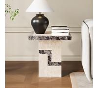 Venice Side Table - Square - Cream Marble
