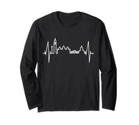Venice Skyline Italian Heartbeat Italy Fan I Love Venezia Long Sleeve T-Shirt