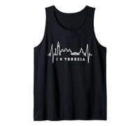 Venice Skyline Italian Heartbeat Italy Fan I Love Venezia Tank Top