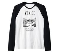 Venice The Floating City Gondola Magic Raglan Baseball Tee