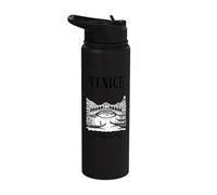 Venice The Floating City Gondola Magic Stainless Steel Insulated Water Bottle