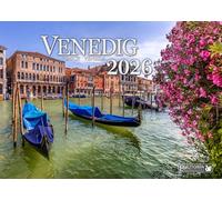Venice Wall Calendar 2025 A3 German Gondolas Rialto Bridge Canal Grande Santa Maria St. Mark's Basilica
