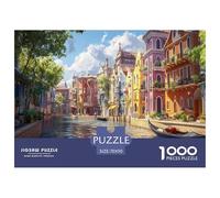 Venice Water City 1000 Piece Jigsaw Puzzle For Adults Educational Games Stress Relief Puzzle Exercise The Memory of The Brain for Men, Women, Elders, Seniors 70x50cm/1000pcs