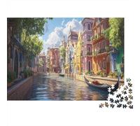Venice Water City 1000 Piece Jigsaw Puzzles for Adults 1000 Piece Adult Puzzles Learning Educational Toys Family Games Christmas Birthday Gifts for Toddler Children Kids Boys Girls Jigsaw Puzzle 1000p
