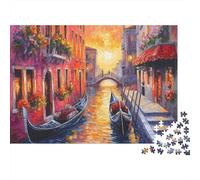 Venice Water City 1000 Piece Jigsaw Puzzles for Adults 1000 Piece Adult Puzzles Learning Educational Toys Family Games Christmas Birthday Gifts for Toddler Children Kids Boys Girls Jigsaw Puzzle 1000p