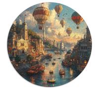 Venice Water City 1000 Pieces Jigsaw Puzzles For Adults Educational Games Stress Relieving Entertainment Exercise The Memory of The Brain for Family Decorations 1000pcs (67.5x67.5cm)