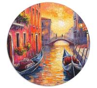Venice Water City 1000 Pieces Jigsaw Puzzles What Happens Next Beautiful Decoration for Adults And Kids 1000pcs (67.5x67.5cm)
