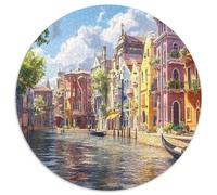Venice Water City 1000 Pieces Jigsaw Puzzles What Happens Next Beautiful Decoration for Adults And Kids 1000pcs (67.5x67.5cm)