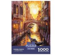 Venice Water City Jigsaw Puzzles for Adult The Impossible Challenge 1000 Pieces Difficult Hard Jigsaw Puzzles for Man And Woman with Letters on Back 38x26cm/1000pcs