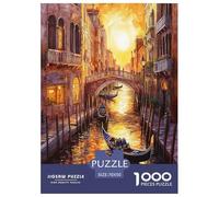 Venice Water City Jigsaw Puzzles Puzzle for Adults Kids. 1000 Pieces Impossible Challenge Toy Educational Games Home Decoration for Adults& Kids Age 14 Years Up 70x50cm/1000pcs