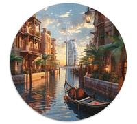Venice Water City Jigsaw Puzzles Puzzle for Adults Kids. 1000 Pieces Whimsical Challenge Toy Educational Games Home Decoration for Adults& Kids Age 14 Years Up 1000pcs (67.5x67.5cm)