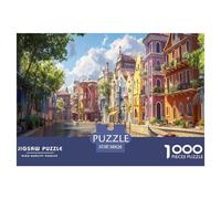 Venice Water City Jigsaw Puzzles Puzzle for Adults Kids. 1000 Pieces Whimsical Challenge Toy Educational Games Home Decoration for Educational Games Gifts 38x26cm/1000pcs