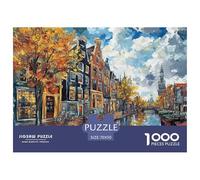 Venice Water City Jigsaw Puzzles Puzzles for Adults Kids. 1000 Piece Whimsical Challenge Toy Educational Game Home Decoration for Educational Games Gifts 70x50cm/1000pcs