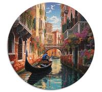 Venice Water City Jigsaw Puzzles Puzzles for Adults Kids. 1000 Piece Whimsical Challenge Toy Educational Games Home Decoration for Adults& Kids Age 14 Years Up 1000pcs (67.5x67.5cm)