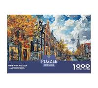 Venice Water City Jigsaw Puzzles Puzzles for Adults Kids. 1000 Pieces Whimsical Challenge Toy Educational Game Home Decoration for Adults& Kids Age 14 Years Up 38x26cm/1000pcs