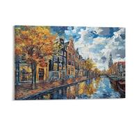 Venice Water City Wall Decor Poster Giclee Canvas Prints Modern Wall Art Picture Wall Hanging for Bathroom Wall Decor 12x18inch(30x45cm)