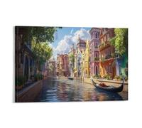 Venice Water City Wall Decor Poster Giclee Canvas Prints Modern Wall Art Picture Wall Hanging for Bedroom Living Room Decor 12x18inch(30x45cm)