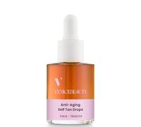 VENICEBEAUTY Hyaluronic Self Tan Drops Anti Ageing (30 ml) Self-Tanning Face - Concentrate for Mixing into Face Care, for Individual Tan without Stains, Face Tanner
