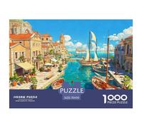 Venice's Canals Puzzle 1000 Pieces for Adults Mindful Relaxing Hobby City on The Water Eco-Friendly Thick Board 70x50cm/1000pcs