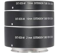 Venidice Macro Extension Tube Set Adapter Ring For Canon EOS EF Mount DSLR Cameras, 6mm, 9mm and 28mm, Venidice Cloth