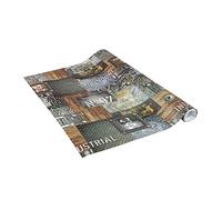 Venilia 54886 Industrial Look Garage Film with Pattern, Decorative Film, Furniture Film, Wallpaper, Self-Adhesive Film, PVC, Phthalate- Grey, Thickness: 0.35 mm