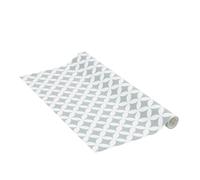 Venilia Adhesive Film, Monica Grey Retro Pattern Grey, 45 cm x 1.5 m, 95μ Thickness, Self-Adhesive Furniture Film, Decorative Film, Wallpaper, Kitchen Film, Phthalate-Free, Made in EU