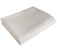 Venilia Bulgomme Table Protector White Non-Slip Tablecloth Underlay Shock Absorbing Easy Care Liquid Impermeable PVC Polyester Rectangular 135 x 220 cm 53377