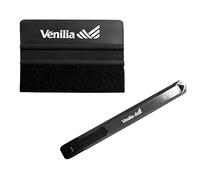 Venilia Installation 2 Pieces, Adhesive Accessories, Scraper, Tool Kit for Sheets, 54208, Black, 11.5 x 22 x 1.5 cm