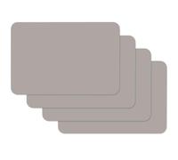Venilia Beige Dining Table Mats Plate Coasters Placemats Wipe Clean Food Safe 45x30cm Set of 4 59036, 4 STK