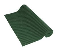 Venilia Venisoft 56802 Soft Foam Mat, Non-Slip Flooring, Shower Mat, Bath Mat, Non-Slip Mat, PVC Polyester, Plain Dark Green, 65 x 200 cm
