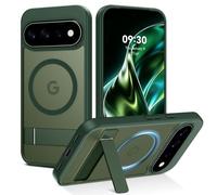 VENINGO for Google Pixel 11 Case Stand, Compatible with MagSafe, Green | Built-in Invisible Kickstand，Rugged Military Grade Drop, Magnetic Protective Cover Case for Google Pixel 11