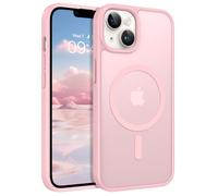 VENINGO Magnetic Case for iPhone 12 Mini/13 Mini, Upgraded[14FT Military Grade Protection][Fit for MagSafe] Slim Translucent Matte Shockproof Phone Cover for iPhone 12 Mini/13 Mini, Light Pink