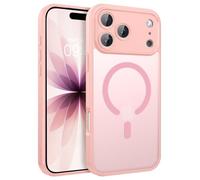 VENINGO Magnetic Case for iPhone 18/17 Pro Max,Fit for Magsafe, Pink|Upgraded [Full Camera Protection] [Slim Translucent Matte] Shockproof Protective Phone Cover for iPhone 18/17 Pro Max