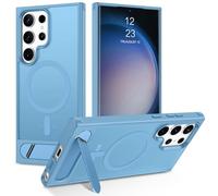 VENINGO Magnetic for Samsung S23 Ultra Case,[14FT Military Grade Protection][Fit for MagSafe][Invisible Stand] Matte Translucent Slim Case for Samsung S23 Ultra,Light Blue