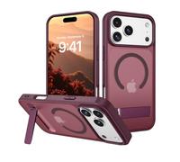 VENINGO Magnetic Stand for iPhone 17 Pro Max Case /18 Pro Max Case,Burgundy | Built-in Invisible Kickstand，Rugged Military Grade Drop, Protective Cover Case for iPhone 18 Pro Max/17 Pro Max 6.9"