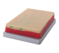Venipuncture Iv Injection Training Pad Model, Silicone Human Skin Suture Training Model, Injection Practice Pad, 4 Veins Imbedded, 3 Skin Layers