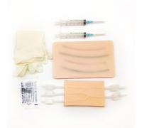 Venipuncture IV Pad，Injection Pad，Silicone IV Practice Kit with 4 Veins Imbedded-Phlebotomy Practice-Blood Draw Practice-IV Injection-Blood Return，Injection Training Pad，Phlebotomy School，Phlebotomist