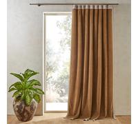 Venita Cotton Velvet & Linen Curtain bronze