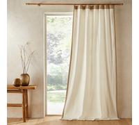 Venita Cotton Velvet & Linen Curtain Snow White